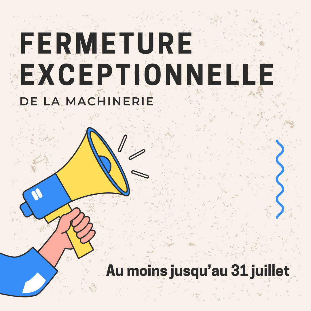 Publication Instagram annonce fermeture exceptionnelle entreprise simple illustration jaune